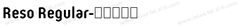 Reso Regular字体转换